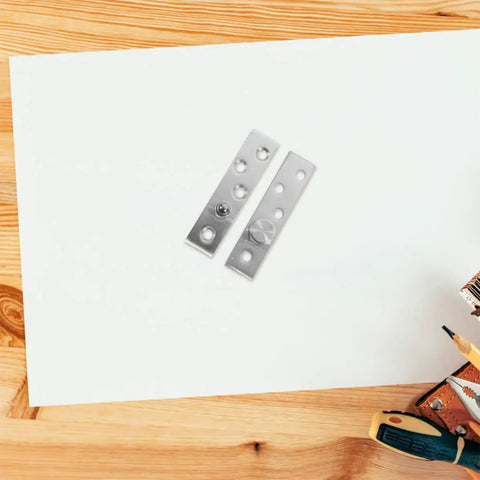 2 Pack 360 Degree Rotating Door Hinges For 20 To 40mm Doors, Heavy Duty Hidden Pivot, on white surface, wooden background