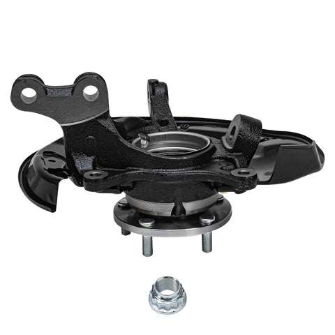 Front view of Front Two Piece Steering Knuckles With Wheel Bearing Hubs Replacement Kit For 2008-2017 Toyota Highlander And 2010-2015 Lexus RX350 RX450h