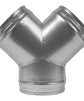 6 Inch Duct Splitter Y Shape Metal Connector For Exhaust Fan And Dryer Vent Hose 3 Way Duct Hose Connector With Two Branches