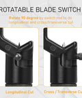 Pro Grade Armored Cable Stripper 8-28mm Coax And Fiber Optic Wire Cutter with rotatable blade switch for precise cuts