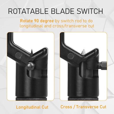 Pro Grade Armored Cable Stripper 8-28mm Coax And Fiber Optic Wire Cutter with rotatable blade switch for precise cuts