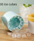 3D Upgraded Silicone Ice Cube Tray With Easy Release For Fast Ice 30 Cubes, Leak Proof And Space Saving Freezer Organizer, BPA Free