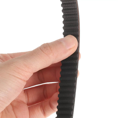 Three Pack HTD 5M Rubber Timing Belts Set With 110 Teeth 550mm Pitch Length 15mm Width 3.6mm Thick Closed Loop Pulley Belt in hand