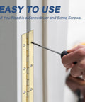 Top Shelf 10 Inch Gold Piano Hinge Pack Heavy Duty 304 Stainless Steel Continuous Hinges with a screwdriver during installation.