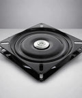 Straight Up Heavy Duty Bar Stool Swivel Plate Replacement With Smooth 360 Spin and Rock Solid Ball Bearing Support, black steel plate