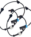 Top Shelf Abs Wheel Speed Sensor Pair Front Left And Right Built Dead Straight For That Smooth Ride And Tight Handling Fits Chevy Avalanche Silverado Express, showing two sensors with wiring.