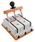 Heavy Duty 380V 100A 3 Pole Double Throw Electric Knife Switch with copper contacts for power transfer.