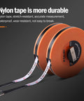Long Fiberglass Tape Measure With Dual Face Inches And Millimeters For Construction On Job Sites, 66 Feet And 20 Meters