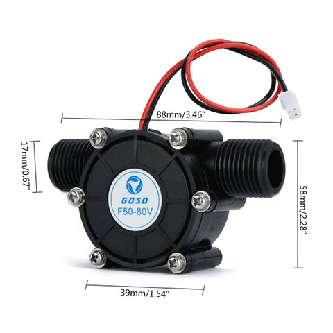 Hydro Power Generator For Home Use Micro Hydroelectric Turbine Converts River Water Into Electricity 80V 12V 5V 10W Outputs Power