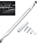 Chrome Shift Linkage For Harley Touring Motorcycles 1980 To 2024 Keeps Your Ride Shifting Smooth And Crisp On Softail Electra Glide Road King Street Glide Road Glide Upgrade For Lightning Fast Shifts chrome billet aluminum linkage kit with bolts