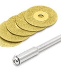 Heavy Duty Grinding Wheel And Rotary Circular Saw Blades With Abrasive Discs Perfect For Cutting External Rotory Parts 18mm Bore Size Fits Various Tools Like A Pro! Gold abrasive discs with 18mm bore and attachment shank.