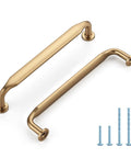Ten Pack 5 Inch Champagne Bronze Cabinet Handles In Solid Zinc Alloy For Kitchen Cabinets Bathroom Drawers Dresser And Closet Furniture Hardware With Durable Finish