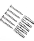 6/8mm Expansion Pipe Hollow Wall Anchors Kit With Self Tapping Metal Screws, 200Pcs Set For Cement Board And Drywall, Drill Ready Fasteners, Hex Socket Head, Bolt Anchors For DIY Home Improvement Projects, metal anchors and screws