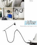 Straight Up Genius For Home EV Charging With This Overhead Retractable Cord Reel showing clean installation with 6.6 ft cord.