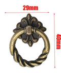 Dope Retro Vintage Cabinet Knob For Drawers And Doors Zinc Alloy Ring Pull Handle 29x40mm