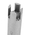 Super Tough Steel Broken Taps Remover Kit For M4 To M24 And Imperial Sizes, extractor tip close-up in steel