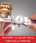 Using Dial Caliper With Adjustable Bezel And Fitted Case White Face 0 To 6 Inch Range Pro Grade Precision 0.001 Inch Graduation