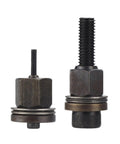 Rivet Nut Mandrel Kit With 20 Piece Round Flange Ribbed Rivet Nuts For Manual Electric And Pneumatic Tools Wide Compatibility Pro Grade Carbon Steel Construction For Automotive And Industrial Projects And Home Repair, carbon steel mandrels
