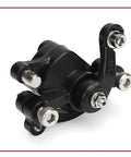 Black aluminum alloy caliper from 140mm Rear Disc Brake Caliper Kit For Mini Dirt Bikes Go Karts Scooters And ATVs Electric Or Gas Aluminum Alloy Rotor Set For Reliable Stopping Power Now