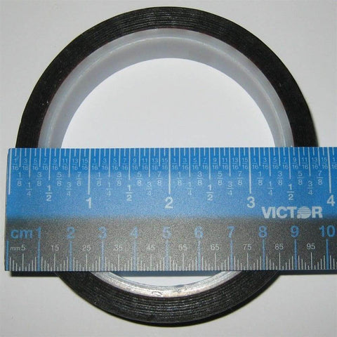 High Temperature Polyimide Film Tape For Electronics, Three Quarters Inch Wide, One Mil Thick, shown with ruler for scale