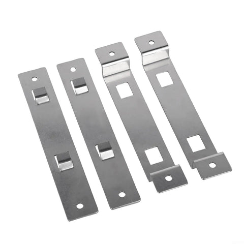 Stainless Steel Bird House Hanger Bracket With Screws 6x2.5cm Rustproof Mounting Kit For Wooden Boxes And Feeders Quick Install Or Replace Brackets With No Fuss 2 Sets