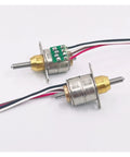 Powerful Tiny 6mm Stroke DC Linear Actuator With 5V 2 Phase 4 Wire Drive For DIY Makers And Robotic Projects Includes 10mm Telescopic Screw Shaft For Precise Smooth Motion In Small Automation, compact metal actuator