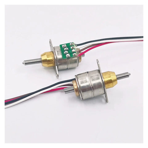Powerful Tiny 6mm Stroke DC Linear Actuator With 5V 2 Phase 4 Wire Drive For DIY Makers And Robotic Projects Includes 10mm Telescopic Screw Shaft For Precise Smooth Motion In Small Automation, compact metal actuator