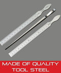 Precision Taper Gauge for Hole and Slot Measurement, Range 0.010 to 0.150 Inch, Tool Steel, 6 1/4 Inch Length