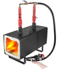 Beefy Portable Propane Gas Forge With Double Burner 2600F Forging Furnace for blacksmithing and knife making in heavy-duty steel