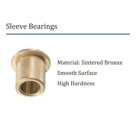 4 Pack Flange Sleeve Bearings 8mm By 12mm By 15mm Sintered Bronze Self Lubricating Bushings For Machine Shafts Maintenance Free Low Noise Wear Resistant Corrosion Resistant Kit, sintered bronze flange bearing