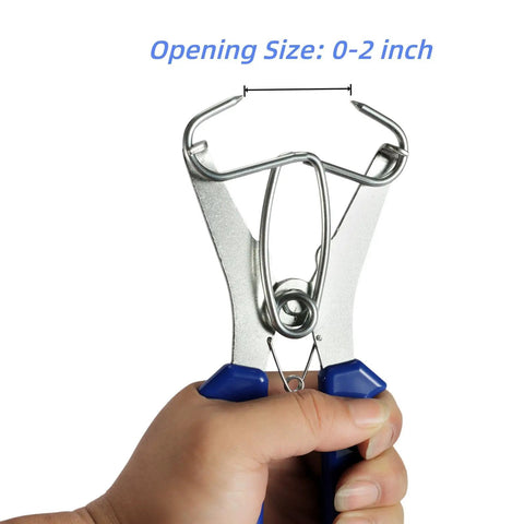 Premium 25Pcs Miter Spring Clamps Kit With Durable Pliers And Storage Ring For Woodworking Pros Creating Fancy Frames And Intricate Projects With Total Ease And Style, 0-2 inch steel clamp in hand