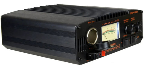 Beefy 30 Amp DC 13.8V Analog Switching Power Supply With Noise Offset For Ham And CB Radios Adjustable 9 to 15V Output Cigarette Plug