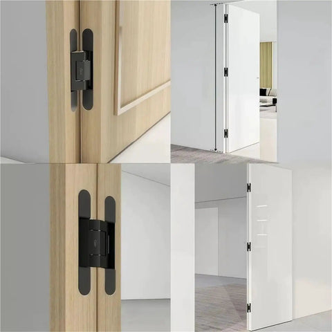 Top Notch Invisible Adjustable Hinges For Super Quiet Soft Close Cabinet Doors Heavy Duty Closet Hardware used in modern closet.