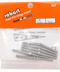 Steel Pin Hinge Points For Model Airplanes One Eighth Inch Hinge Pins Six Pack Durable RC Airplane Hardware And Linkages For Stronger Smoother Mechanical Action, 6-pack in package