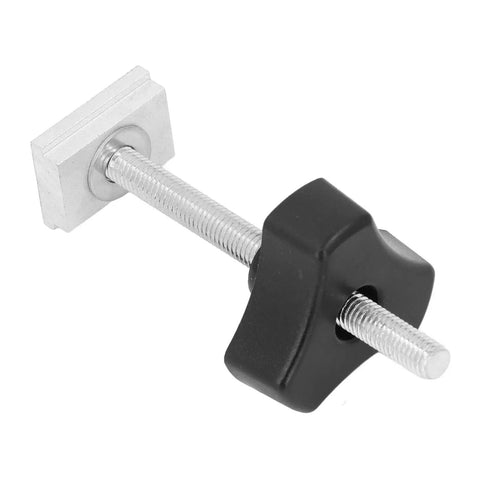 Sturdy Stainless Steel T Track Kit For Woodworking Jigs And Fixtures, Quick Install On Flush Mounted Rails, knob and bolt component