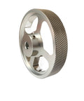 KVXJH Aluminum Alloy Synchronous Encoder Wheel Measuring Wheel for Rotary Encoder Meter Counting Wheel Circumference 200 250 300mm side view
