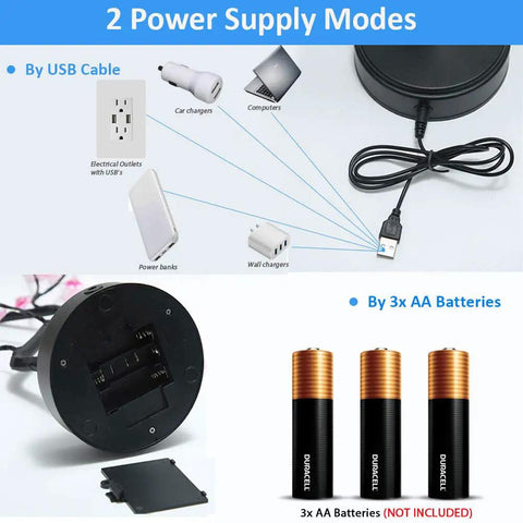 Cherry Blossom Tree Lamp For Living Room Decor And Cozy Night Light, DIY Artificial Tree Light For Home Weddings Christmas And More, USB Or Battery Powered Ambience; power supply options, USB cable and AA batteries