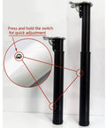 Adjustable Metal Furniture Legs with Telescopic Table Supports, showing height adjustment mechanism.