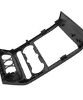 Angled view of black plastic center dash radio bezel for 2004–2008 Ford F-150