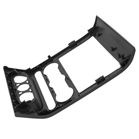 Angled view of black plastic center dash radio bezel for 2004–2008 Ford F-150