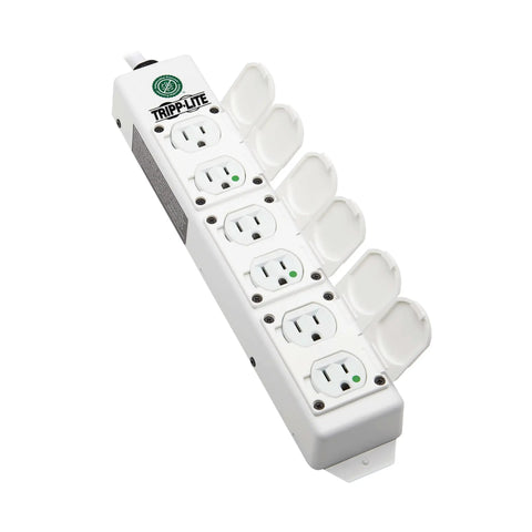 Go-To Safe-IT 6-Outlet Hospital-Grade Medical Power Strip For Patient Care Areas With 15-Foot Cord, UL 2930 And NFPA 99 Certified