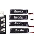 4 Pack 1S 3.8V 450mAh 80C LiPo Battery With PH2.0 Plug For S Freestyle RC Quad Copter Drone F4 4 Compatible EZ Pilot Long Lasting Power