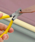 2mm Small Hole Punch Pliers For Watch Bands And Leatherwork 5.5 Inch Round Metal Hole Puncher in use on leather