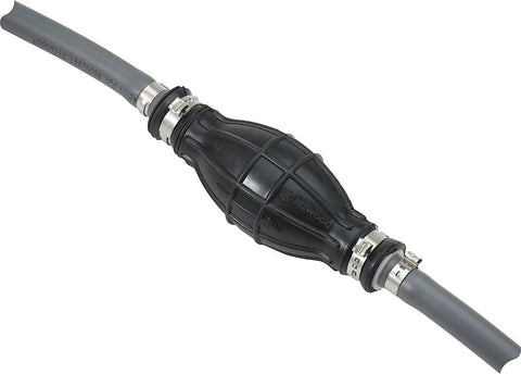 Marine Fuel Line Kit Six Feet Long Three Eighths Inch Hose With Tank And Engine Fittings Includes Sprayless Connectors And Primer Bulb EPA Compliant