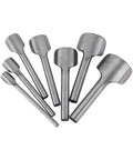 Half Round Leather Punch Cutter Set 7 Piece DIY Leather Craft Tool For Wallets Belts Straps And More Handy Pro