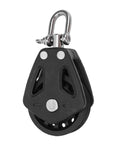 Single Swivel Sailing Block 50mm Stainless Steel Bearing Nylon Wheel Marine Pulley for Boat Rigging and Rope Guidance