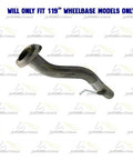 Heavy Duty Stainless Steel Exhaust Pipe For Chevy Silverado 1500 And GMC Sierra 4.3L 4.8L 5.3L Engines With Free Hanger Clamps And Bolts Ready To Install, 119-inch wheelbase fit