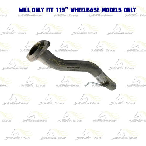 Heavy Duty Stainless Steel Exhaust Pipe For Chevy Silverado 1500 And GMC Sierra 4.3L 4.8L 5.3L Engines With Free Hanger Clamps And Bolts Ready To Install, 119-inch wheelbase fit