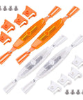 Two Pairs Universal Bike Wheel Reflectors For All Bikes High Visibility Spoke Covers To Boost Ride Safety At Night And Stay Seen