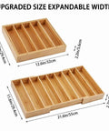 Expandable Bamboo K Cup Holder Drawer Organizer For Coffee Pods And Tea Bags Flexible 12.6 To 21.6 Inch Pod Storage Tray